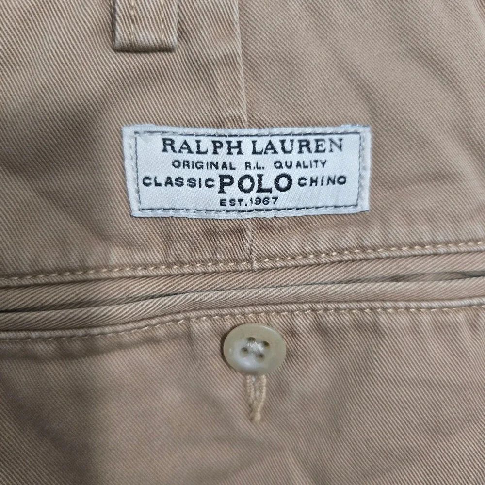 Polo Ralph‎ Lauren Prospect Pant Mens 36x30 Tan Khaki Classic Chino Cotton Twill